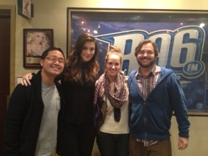 Interviewed at B96 Radio station
